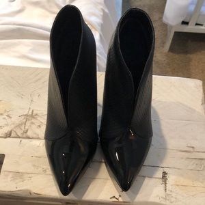 Womens black booties.